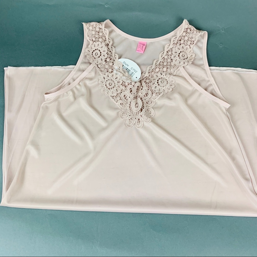 Camisole- Cream Floral Patch. New with tag. Large